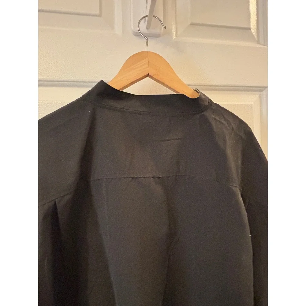 NEW Byron Nelson Mens Golf Windshirt Quarter Zip Pullover Black Windbreaker XL